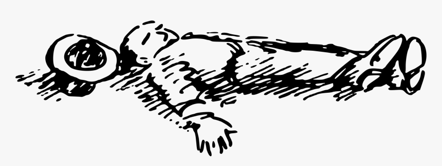 Transparent Body Outline Png - Drawing Of A Dead Body, Png Download, Free Download