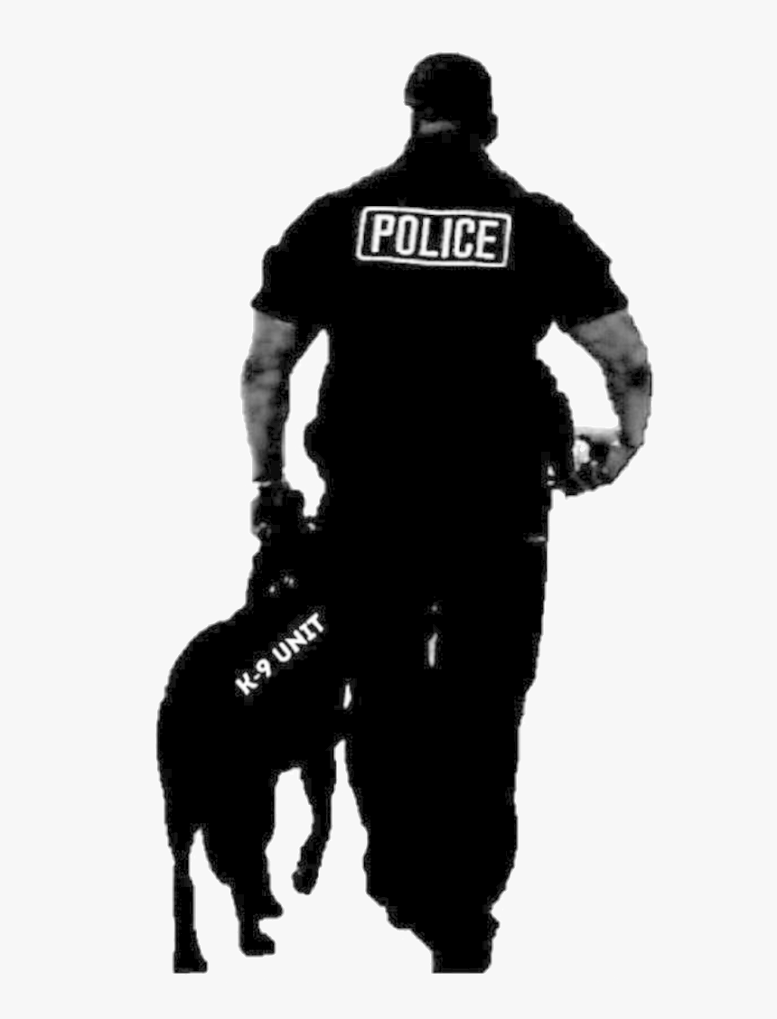 Police Dog German Shepherd Puppy Police Officer - Police Dog Silhouette Png, Transparent Png, Free Download