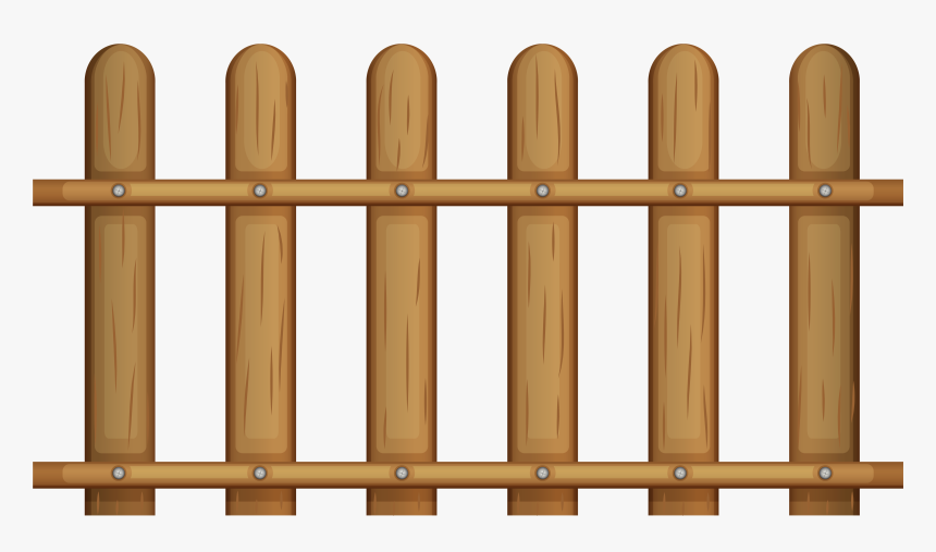 Picket Fence Chain-link Fencing Clip Art - Transparent Farm Fence Clipart, HD Png Download, Free Download