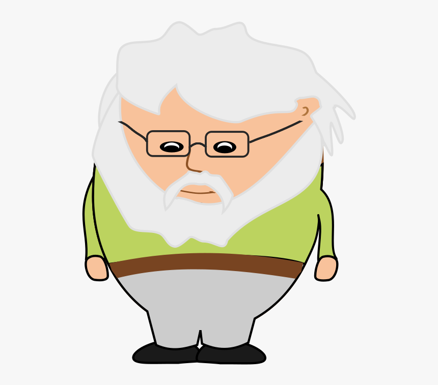 Old Man In A Suit Clipart Clipart - Short Old Man Cartoon, HD Png Download, Free Download