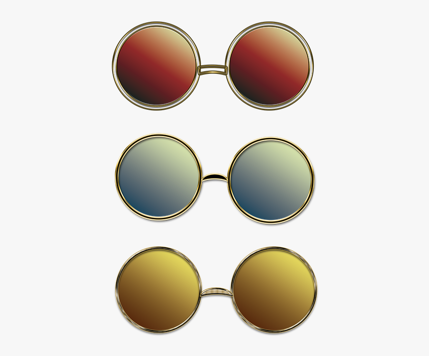 Glasses, Sunglasses, Steampunk, Goggles, Vintage - Circle, HD Png Download, Free Download