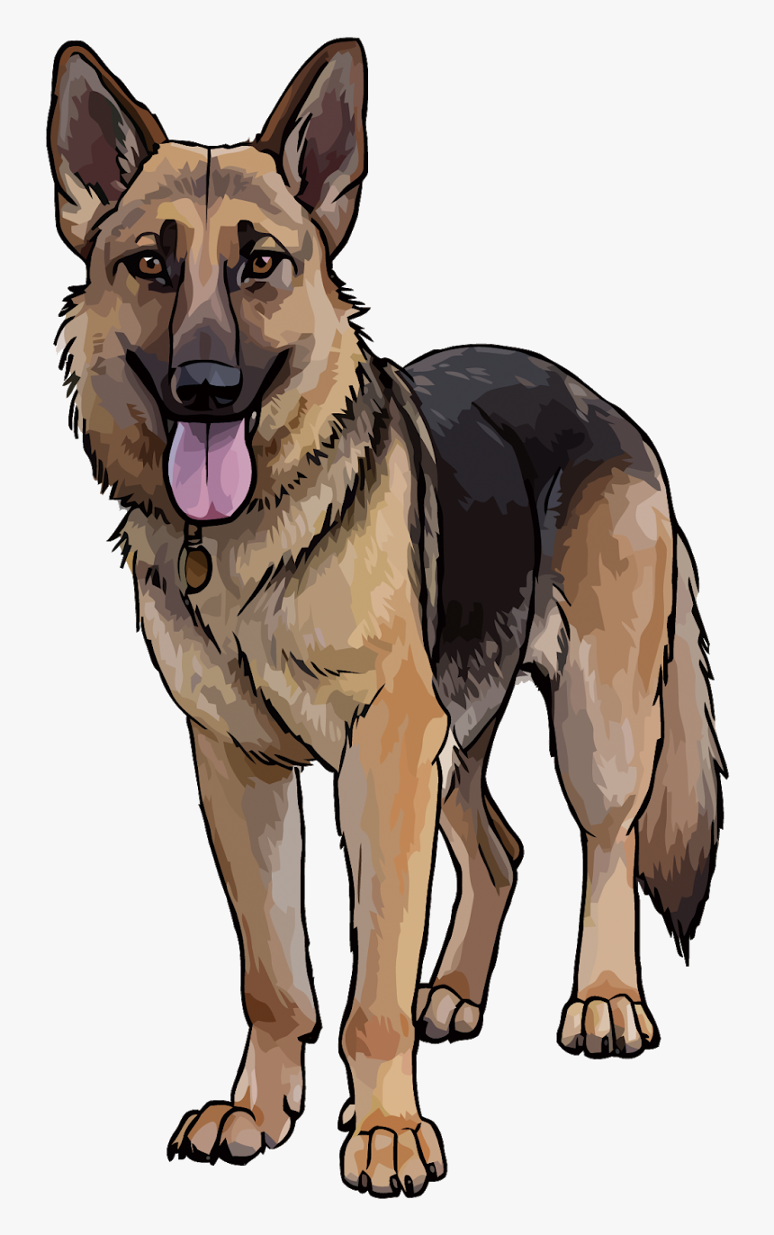 Transparent Police German Shepherd Clipart - Cute German Shepherd Clipart, HD Png Download, Free Download