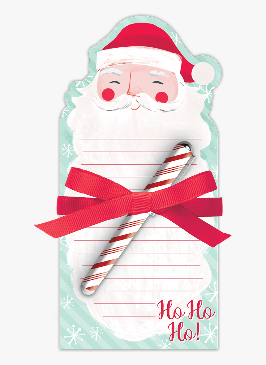 Santa Beard Note Pad With Pen - Santa Claus, HD Png Download, Free Download