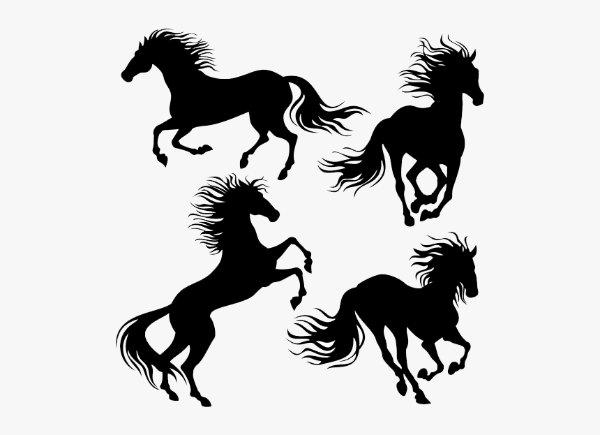 Horse Rearing Stallion Clip Art - Horse Rearing Up Drawing, HD Png Download, Free Download