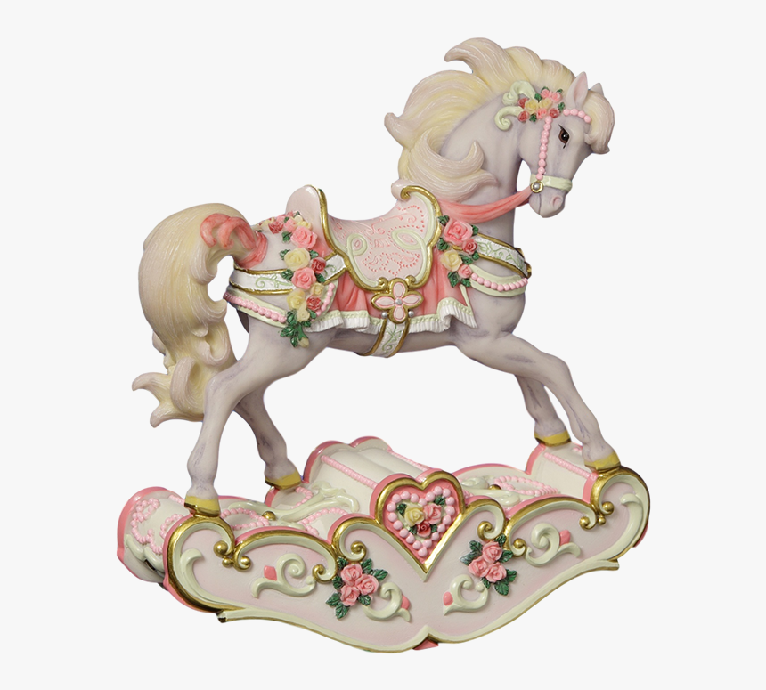 Pretty Carousel Rocking Horse Figurine, HD Png Download, Free Download