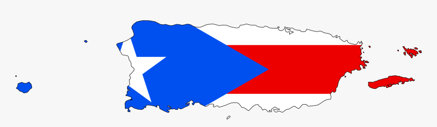 Puerto Rico Map With Flag, HD Png Download, Free Download