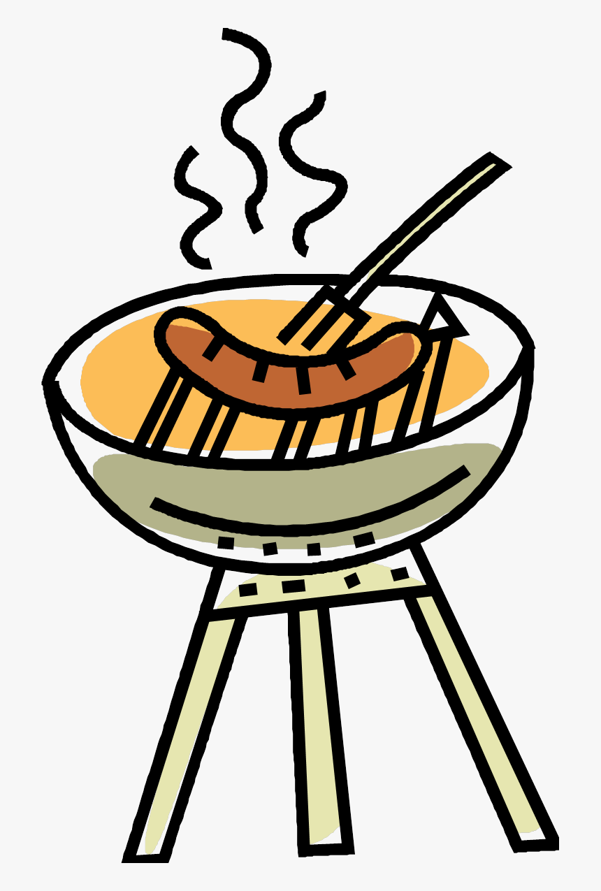 Bbq Png Clipart - Clip Art Sausage Sizzle, Transparent Png, Free Download