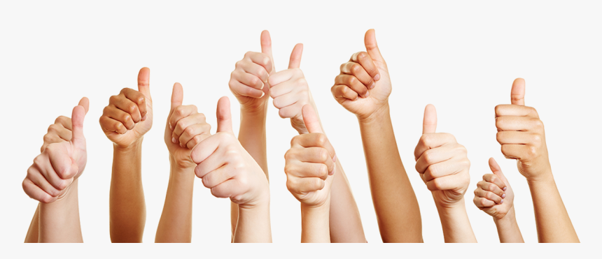 A Group Of Hands Giving The Thumbs Up Sign Showing - Group Thumb Up Png, Transparent Png, Free Download