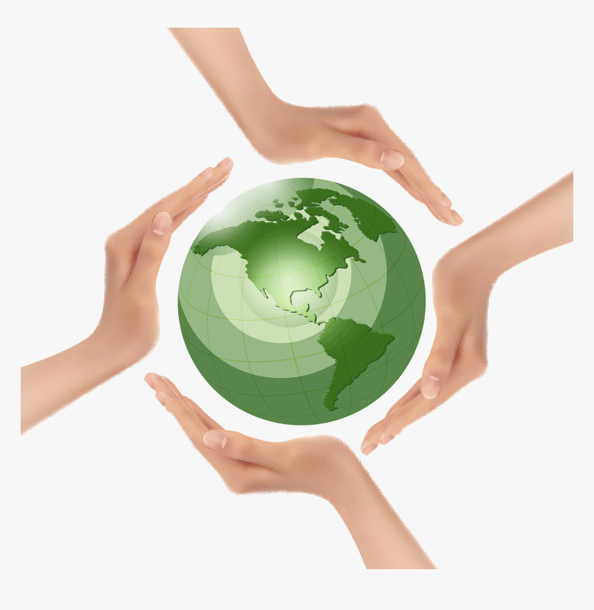 Hands Holding A Globe Drawing, HD Png Download, Free Download