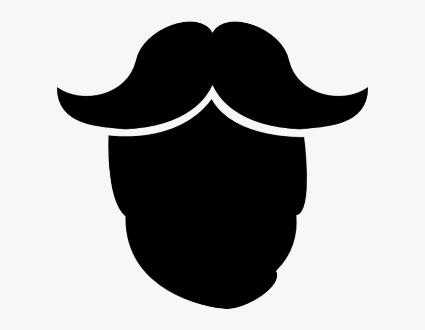 Beard Silhouette Santa Claus Moustache - Barba Y Bigote Dibujo, HD Png Download, Free Download