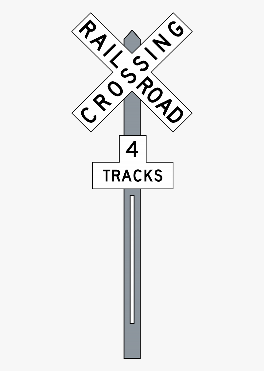 Railroad Tracks Transparent Background - Railroad Crossing 3 Tracks, HD Png Download, Free Download