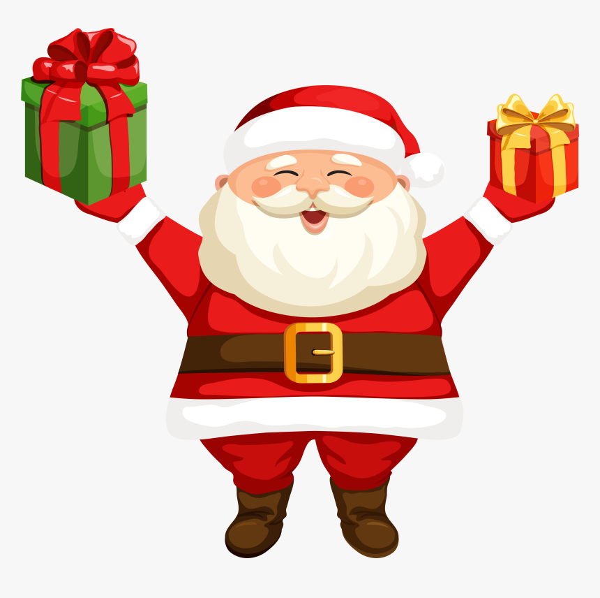 Santa Claus With Gifts Png Clipart Imageu200b Gallery - Santa Claus Gif Png, Transparent Png, Free Download