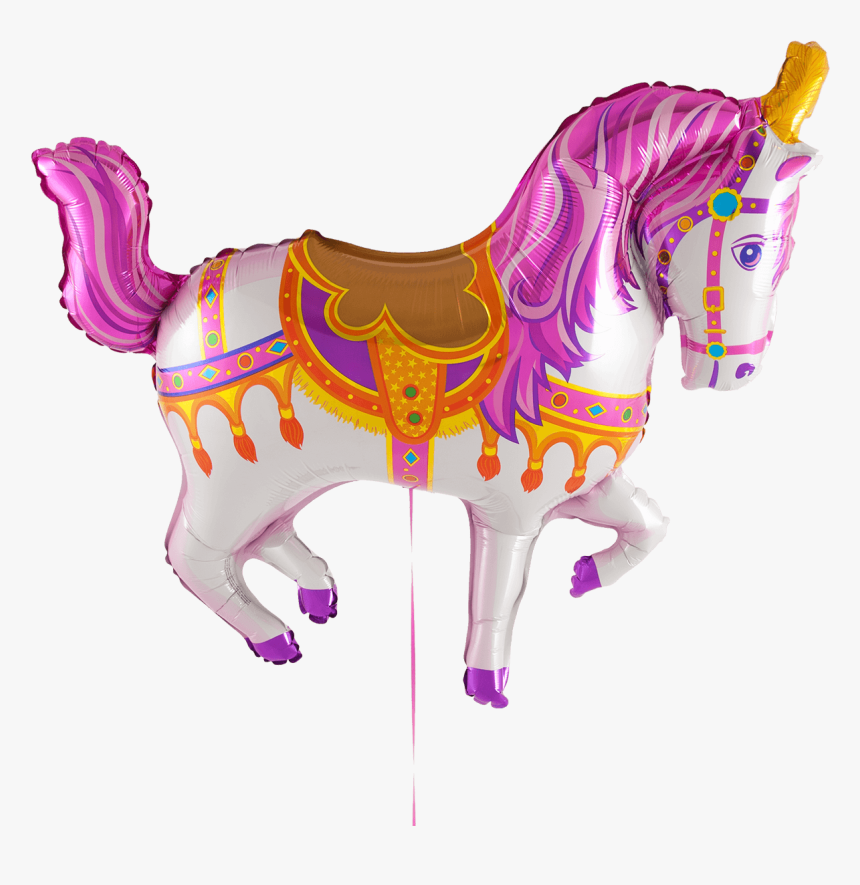 Pink Carousel Horse - Child Carousel, HD Png Download, Free Download