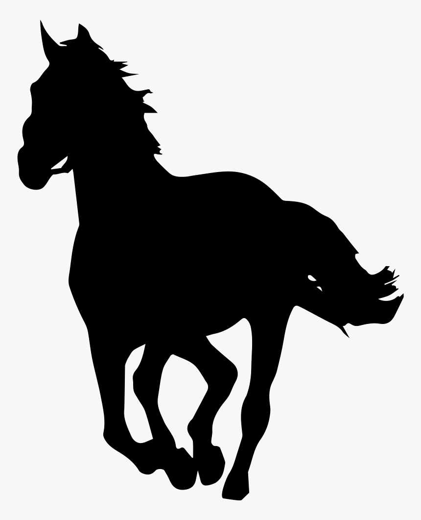 Horse Silhouette Stallion Clip Art - Silueta De Caballos Corriendo, HD Png Download, Free Download