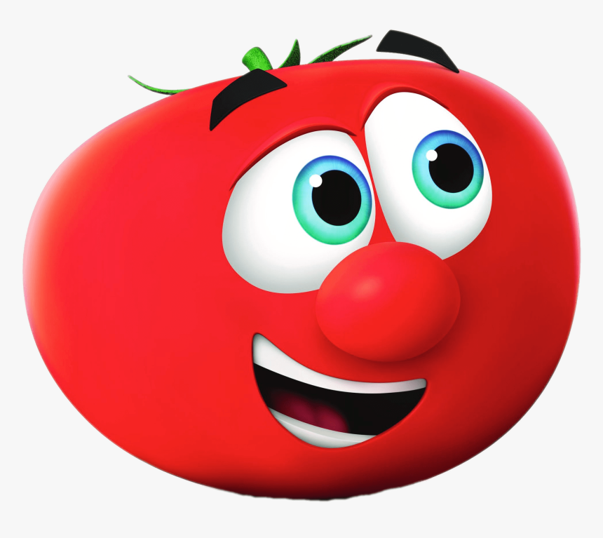 Red,facial Art,happy,fictional Character,illustration - Bob The Tomato New, HD Png Download, Free Download