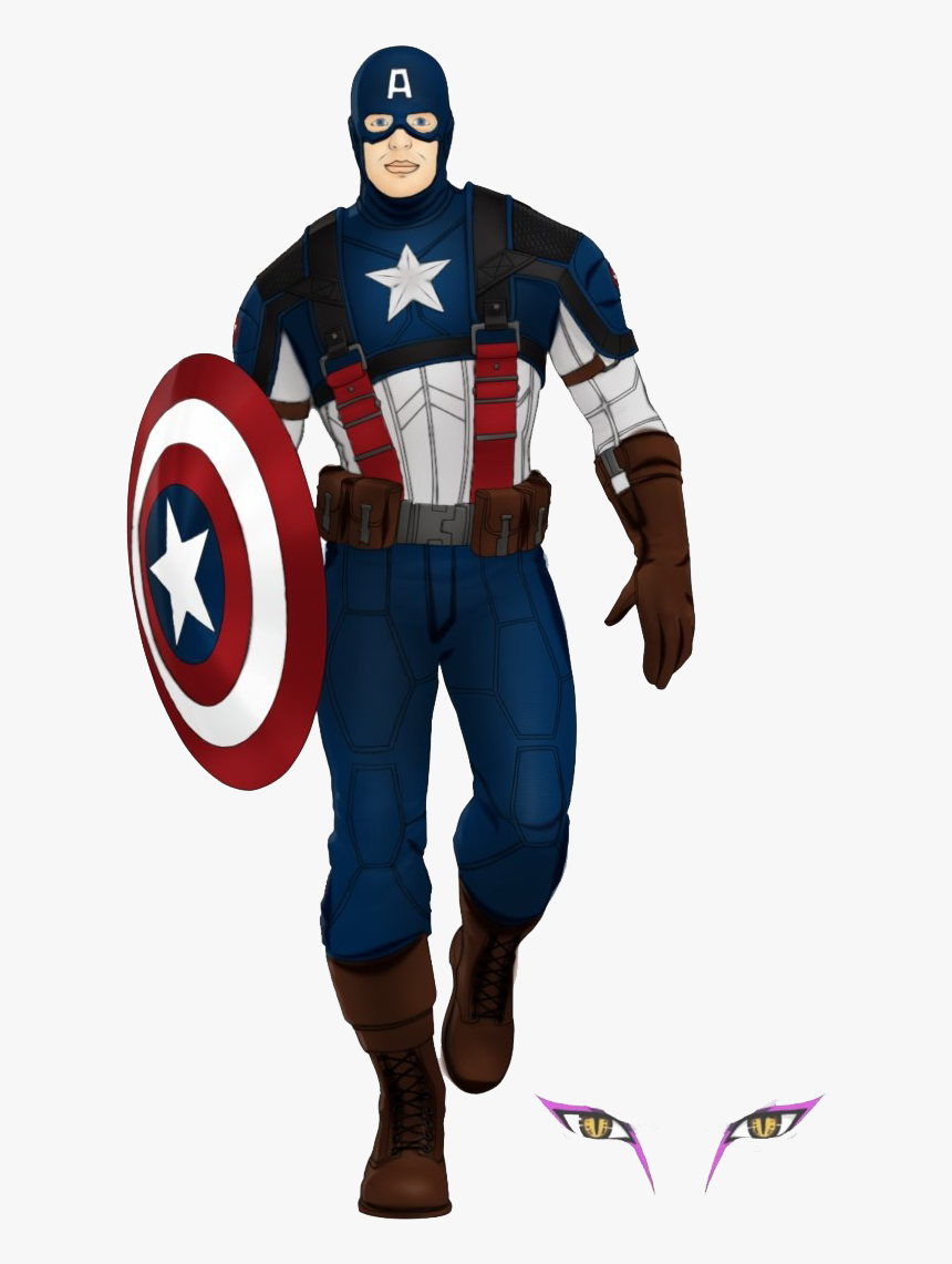 Simple Captain America Cartoon, HD Png Download, Free Download