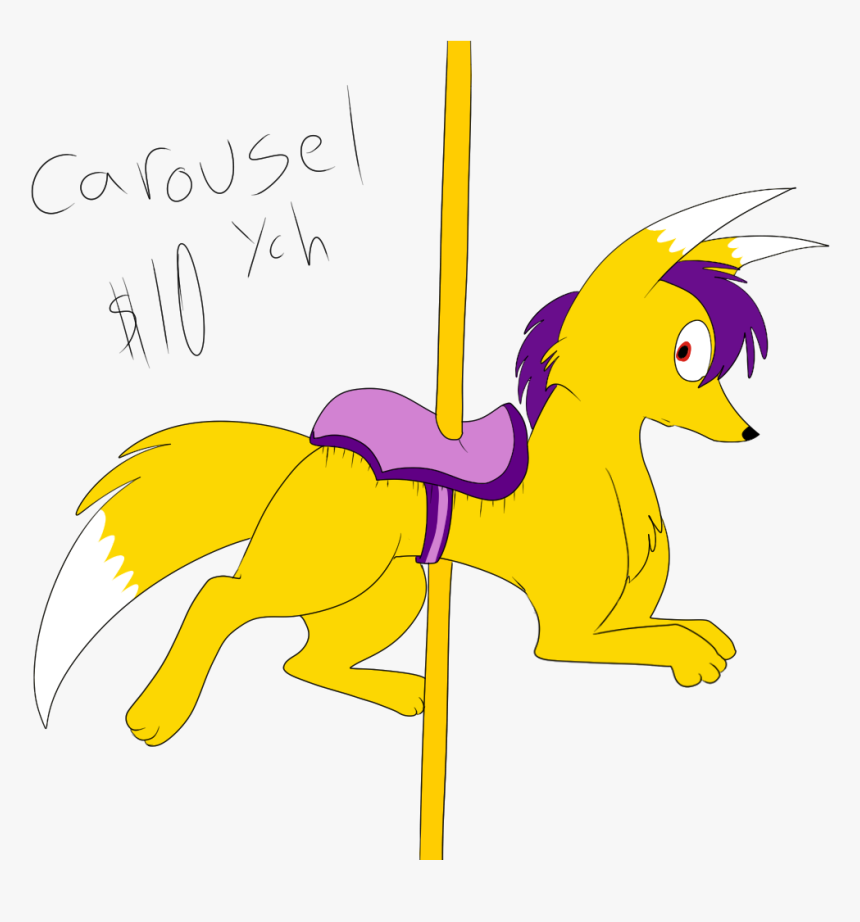 Carousel Horse Ych - Cartoon, HD Png Download, Free Download
