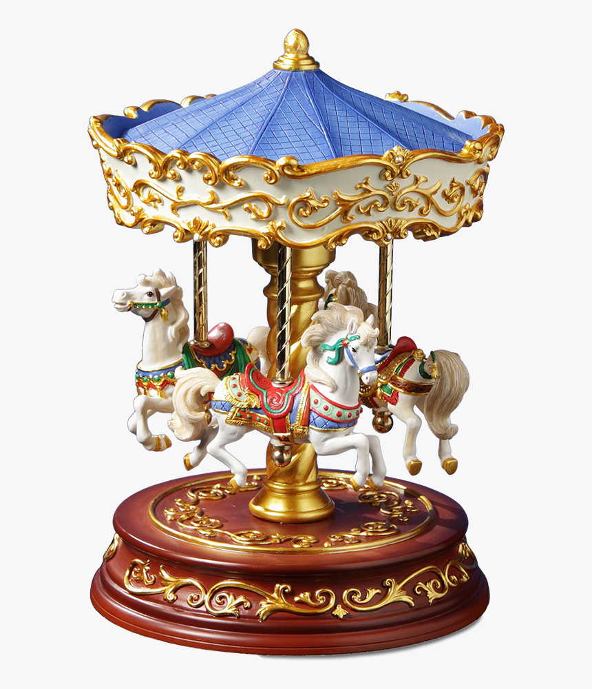 Heritage 3-horse Rotating Carousel - Music Box, HD Png Download, Free Download
