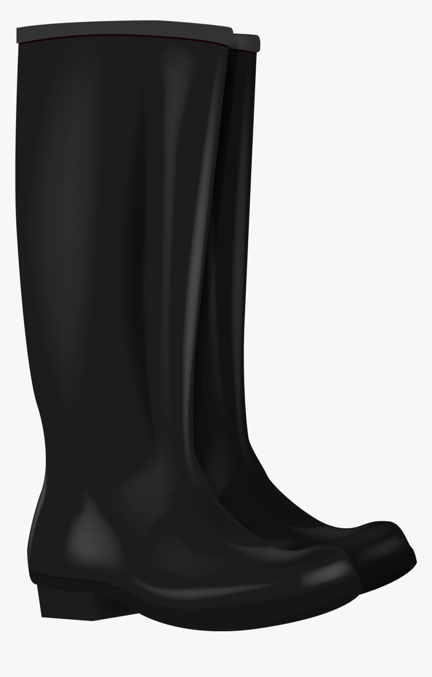 Black Rubber Boots Png Clipart - Rain Boot, Transparent Png, Free Download