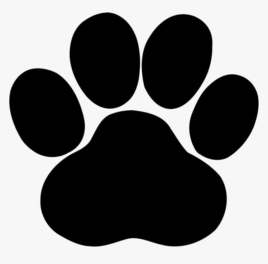File - Black Paw - Svg - Wikipedia - Dog Paw Print Svg, HD Png Download, Free Download