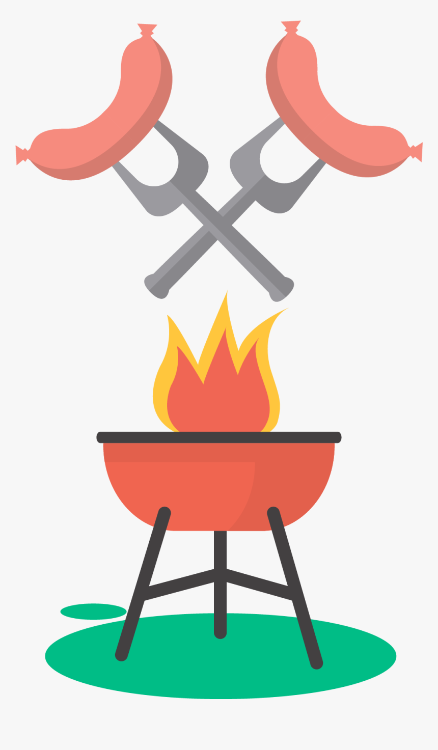 Transparent Bbq Clipart Png - Desenho Espeto De Churrasco, Png Download, Free Download