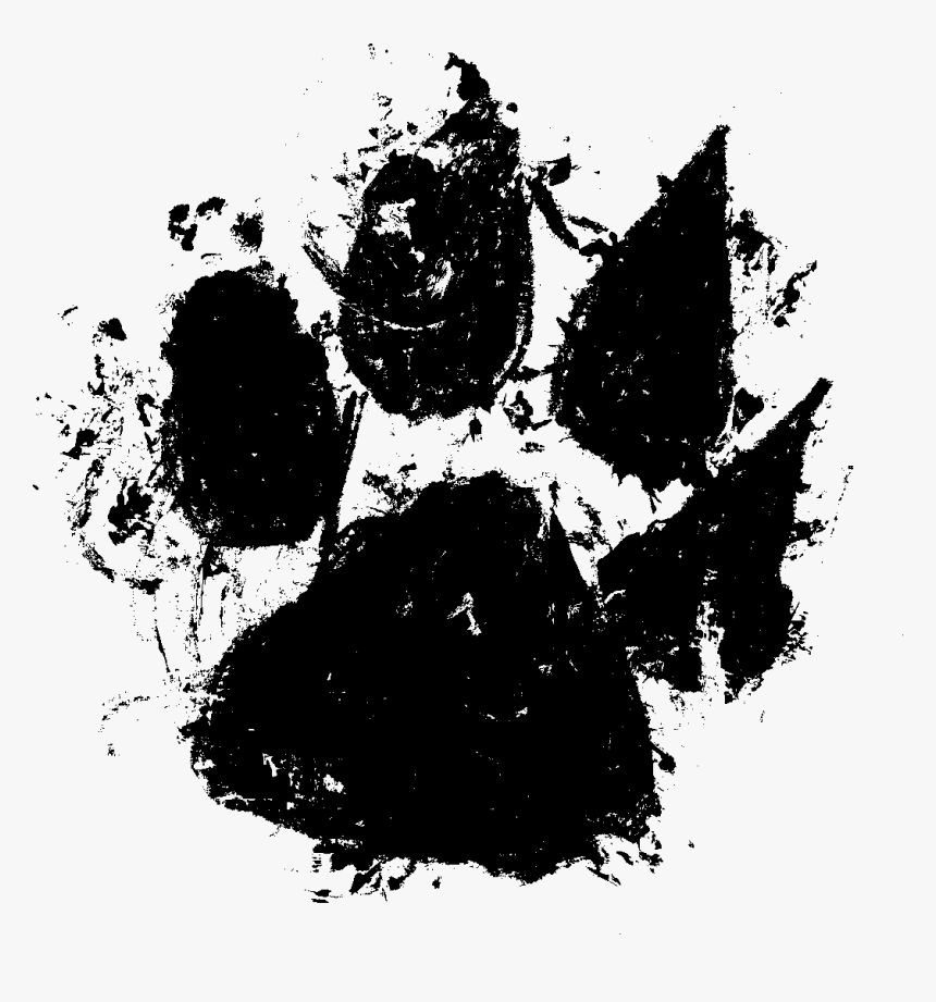 Watercolour Paw Print Png, Transparent Png, Free Download