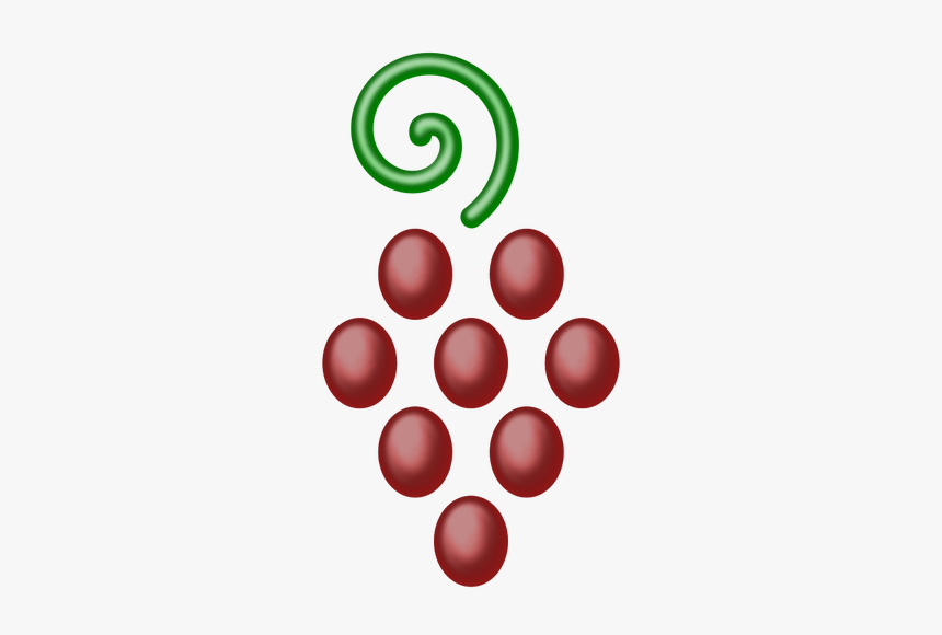 Bunch Of Red Grapes - Circle, HD Png Download, Free Download