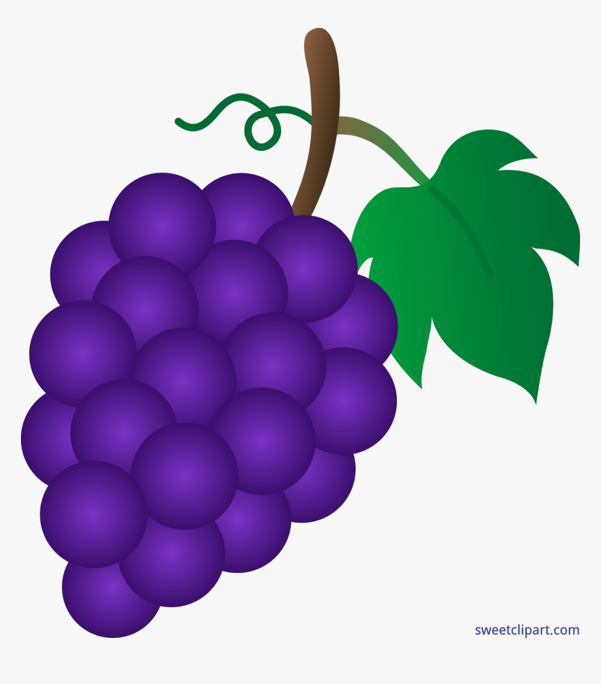 Grapes Purple Clip Art - Grape Clipart, HD Png Download, Free Download