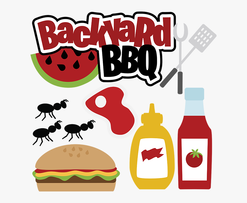 Food Clipart Bbq - Backyard Bbq Clipart, HD Png Download, Free Download