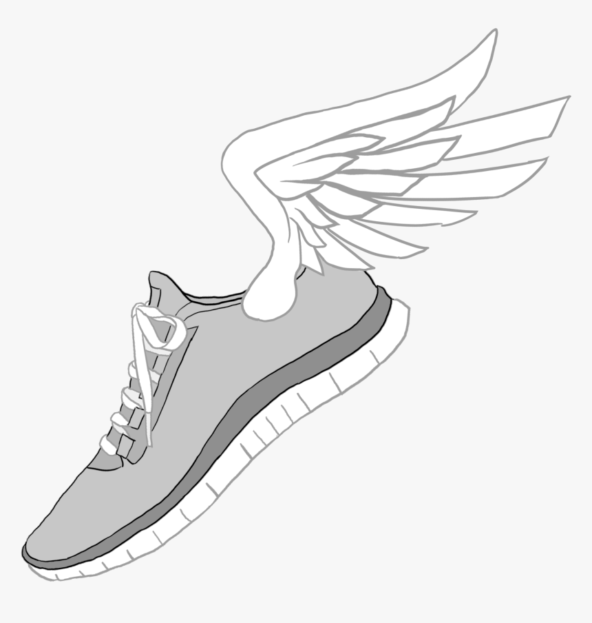 Track Shoe Cross Country Running Shoes Image Stock - Drawings Of Running Shoes, HD Png Download, Free Download