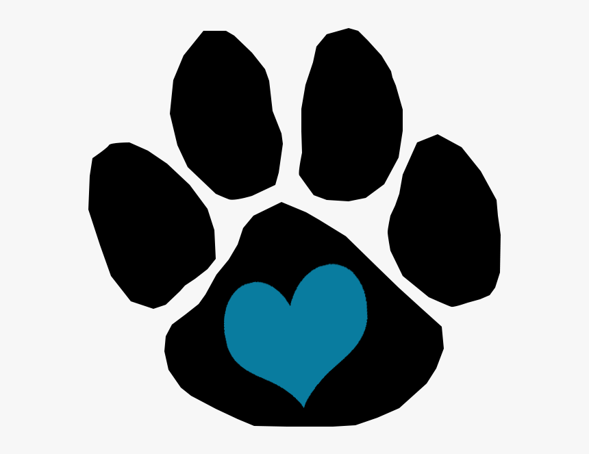 Transparent Paw Print Heart , Transparent Cartoons - Dog Paw Print Temporary Tattoos, HD Png Download, Free Download