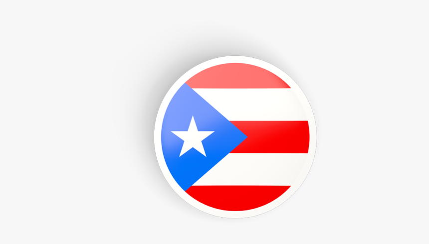 Round Concave Icon - Puerto Rican Flag Icon, HD Png Download, Free Download