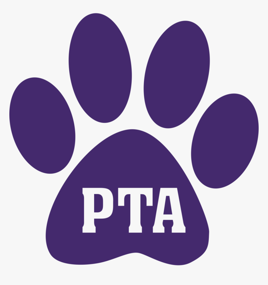 Pta Paw Print Purple , Png Download - Pta Paw Print, Transparent Png, Free Download