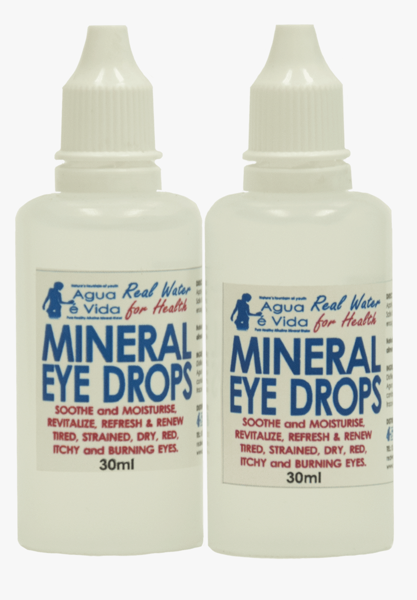 Mineral Eye Drops Agua Vida Png Alkaline Eye Drops - Plastic Bottle, Transparent Png, Free Download