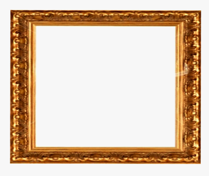 Golden Frame Png Download Image - Golden Vintage Frame Png, Transparent Png, Free Download