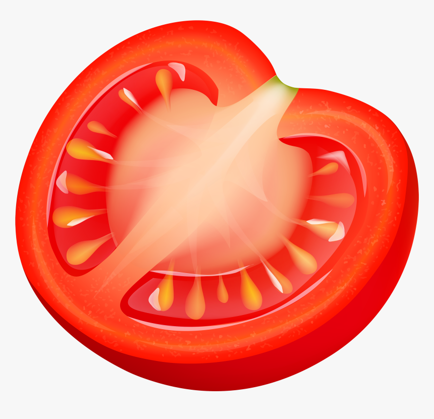 Half Tomatto Png Clipart - Tomato Slice Clipart Png, Transparent Png, Free Download