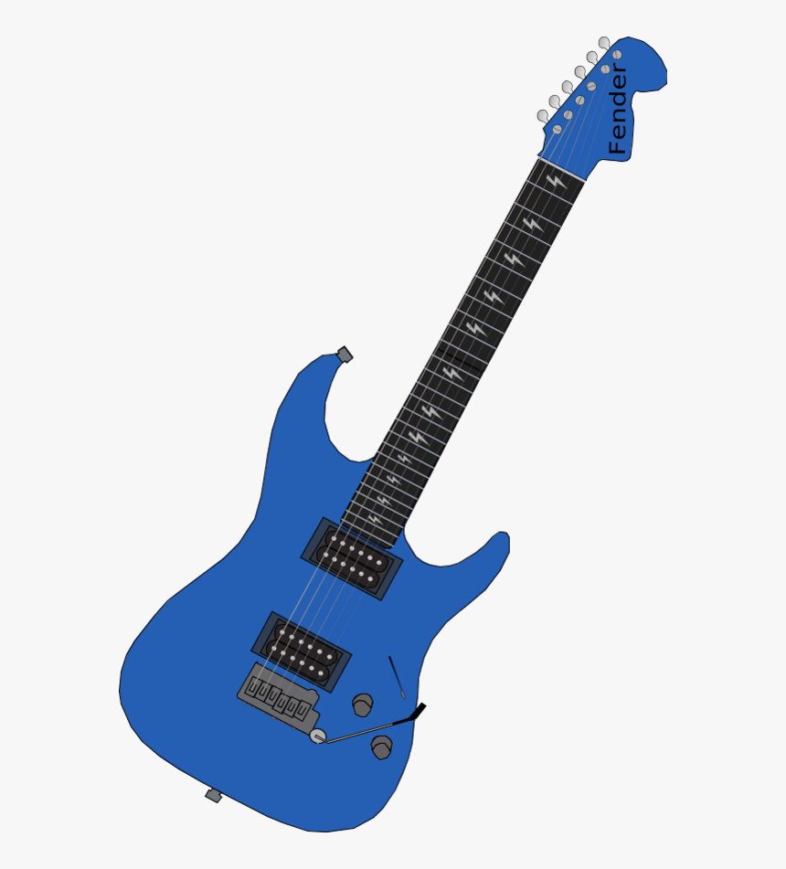 Cartoon Guitar Png - Blue Electric Guitar Png, Transparent Png, Free Download