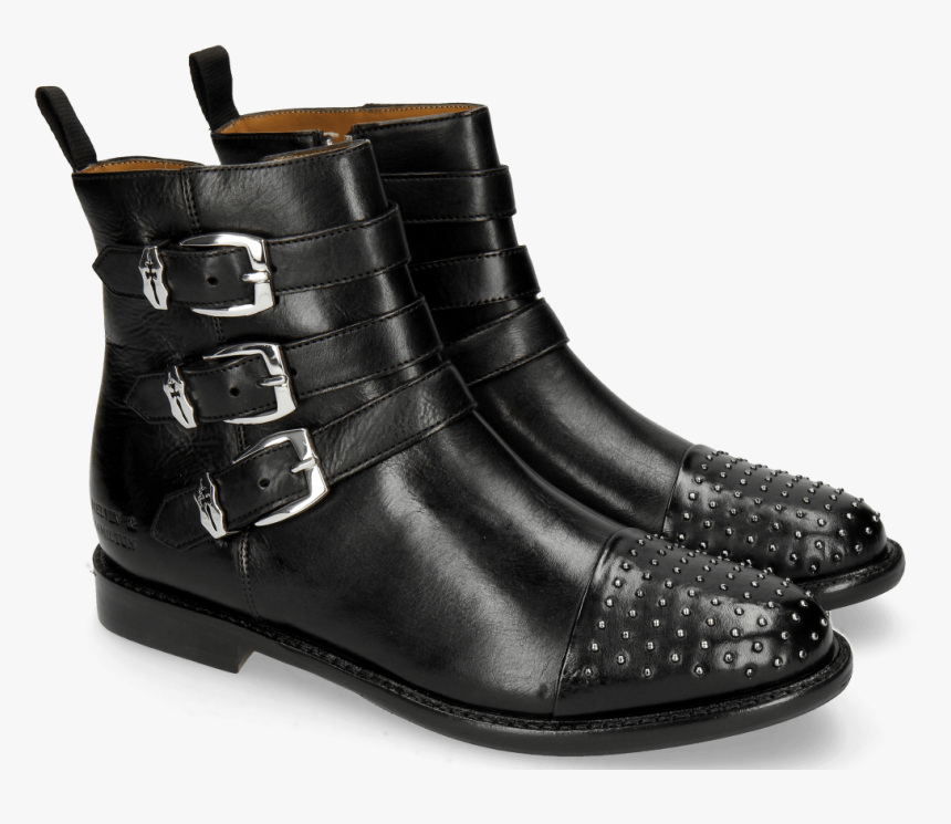 Ankle Boots Selina 20 Indus Black Rivets Nickel - Melvin Und Hamilton Selina, HD Png Download, Free Download