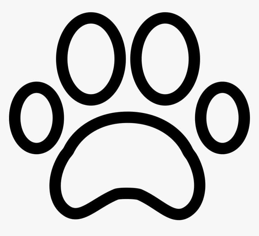 Paw Print - Paw Print Outline Vector, HD Png Download, Free Download