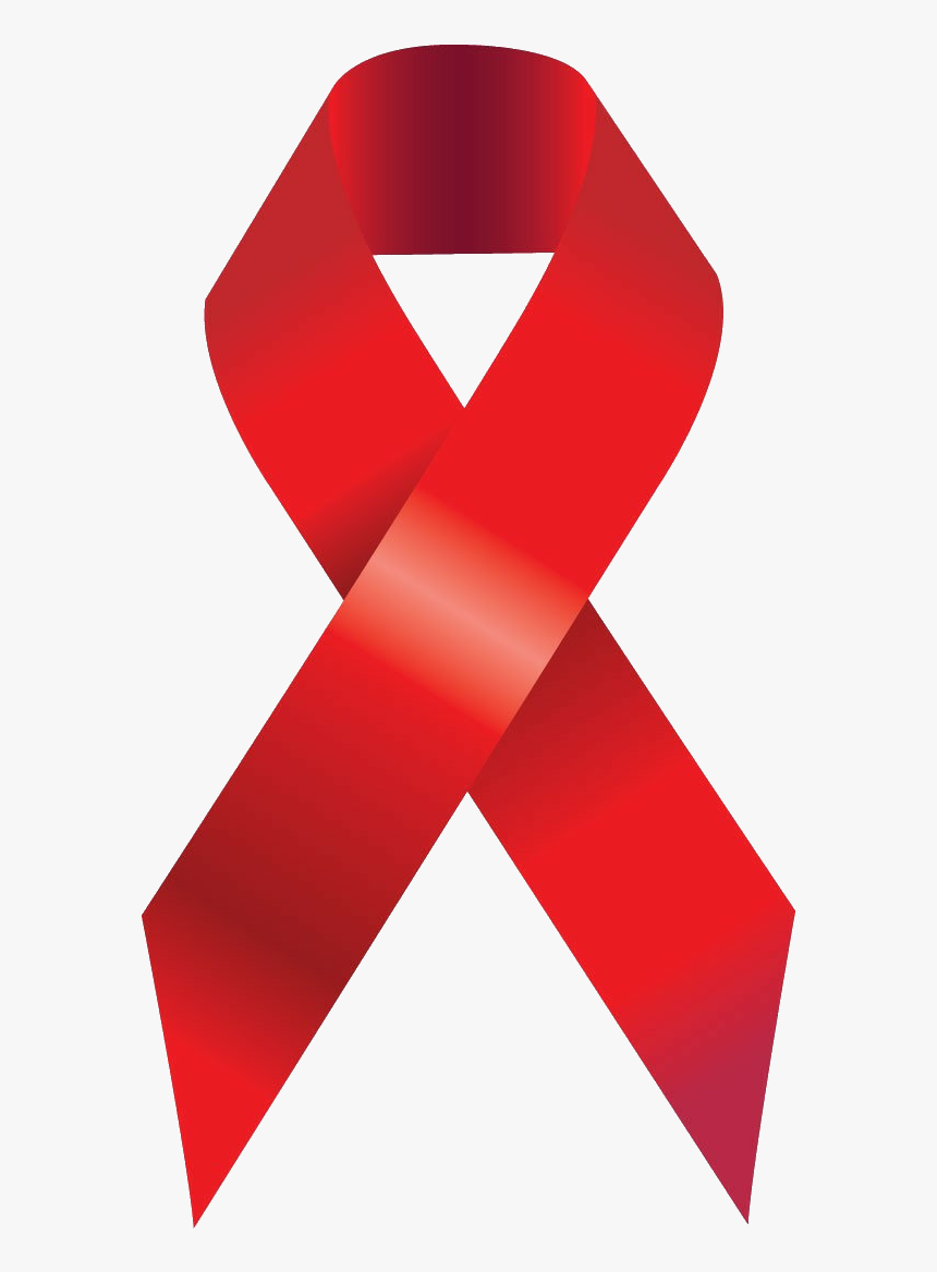 Epidemiology Of Hiv/aids Red Ribbon World Aids Day - Hiv Aids Ribbon Png, Transparent Png, Free Download