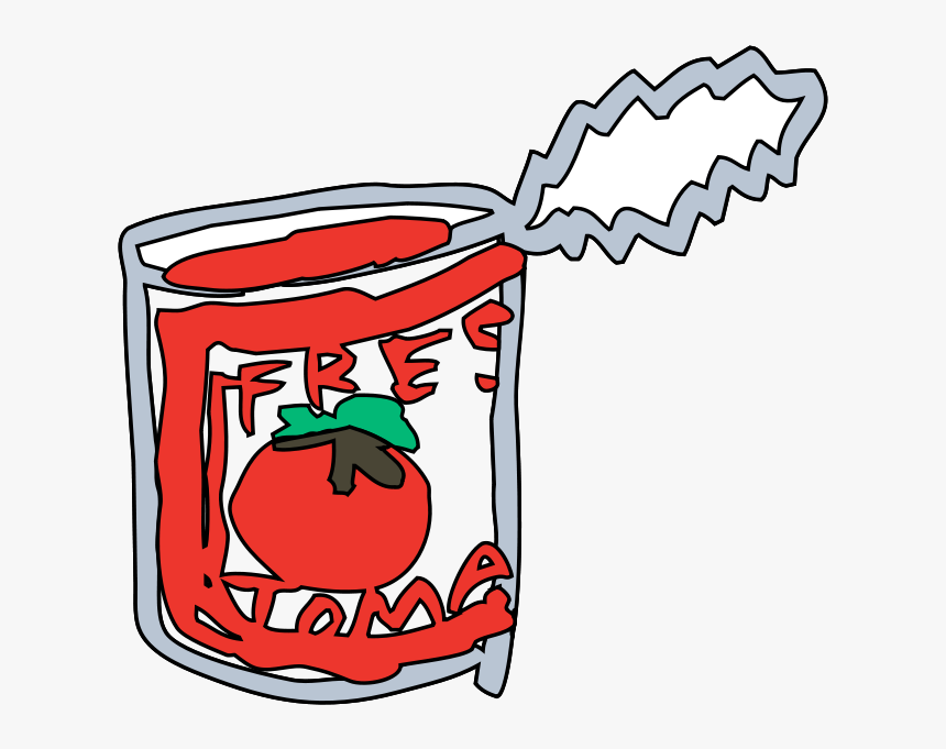 Free Tomato Can - Can Of Tomato Cartoon, HD Png Download, Free Download