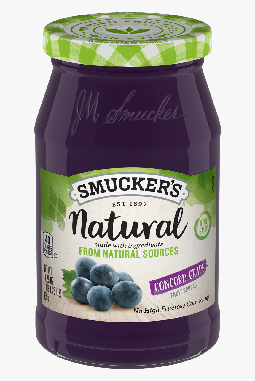 Natural Fruit Spreads - Smuckers Natural Red Raspberry, HD Png Download, Free Download