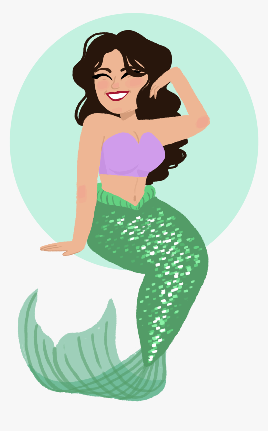 Mermaid Portrait Commission - Mermaid, HD Png Download, Free Download
