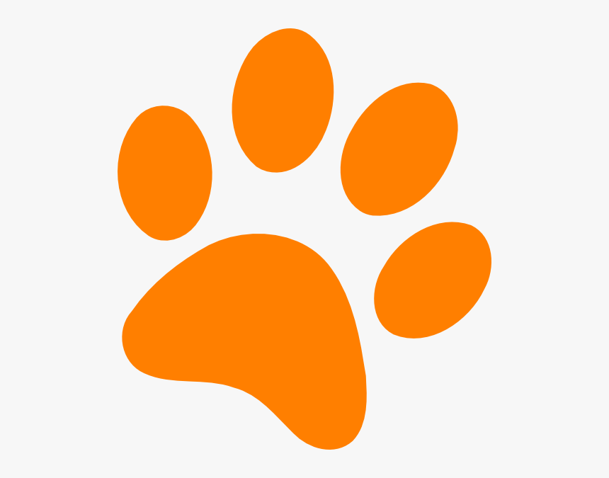 Orange Paw Print Clip Art Orange Paw Print Clip Art - Orange Paw Print Clip Art, HD Png Download, Free Download