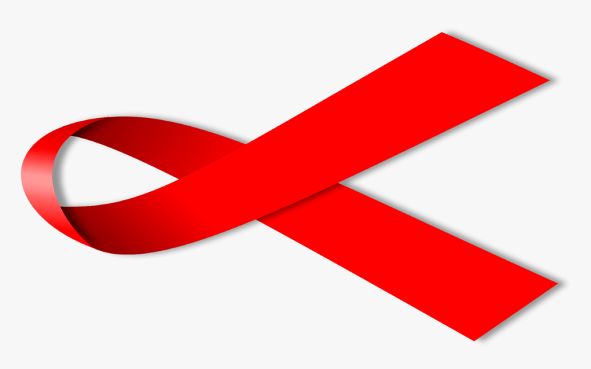 Hiv Aids Ribbon - Hiv Aids Ribbon Transparent, HD Png Download, Free Download