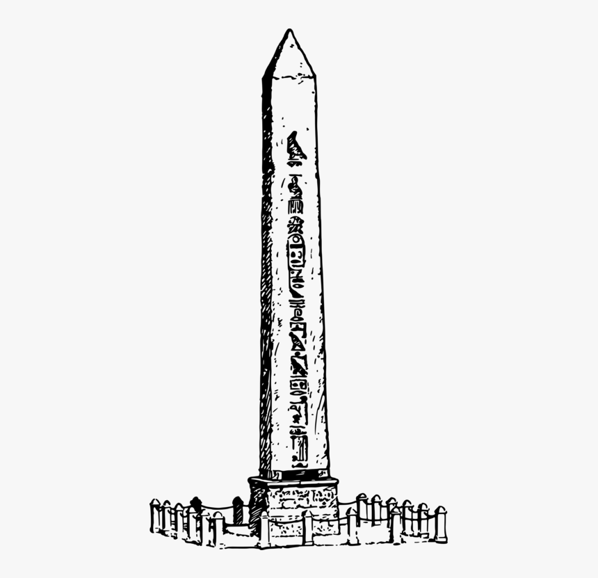 Great Pyramid Of Giza Vatican Obelisk Drawing Monument - Egyptian Obelisk Obelisk Drawing, HD Png Download, Free Download