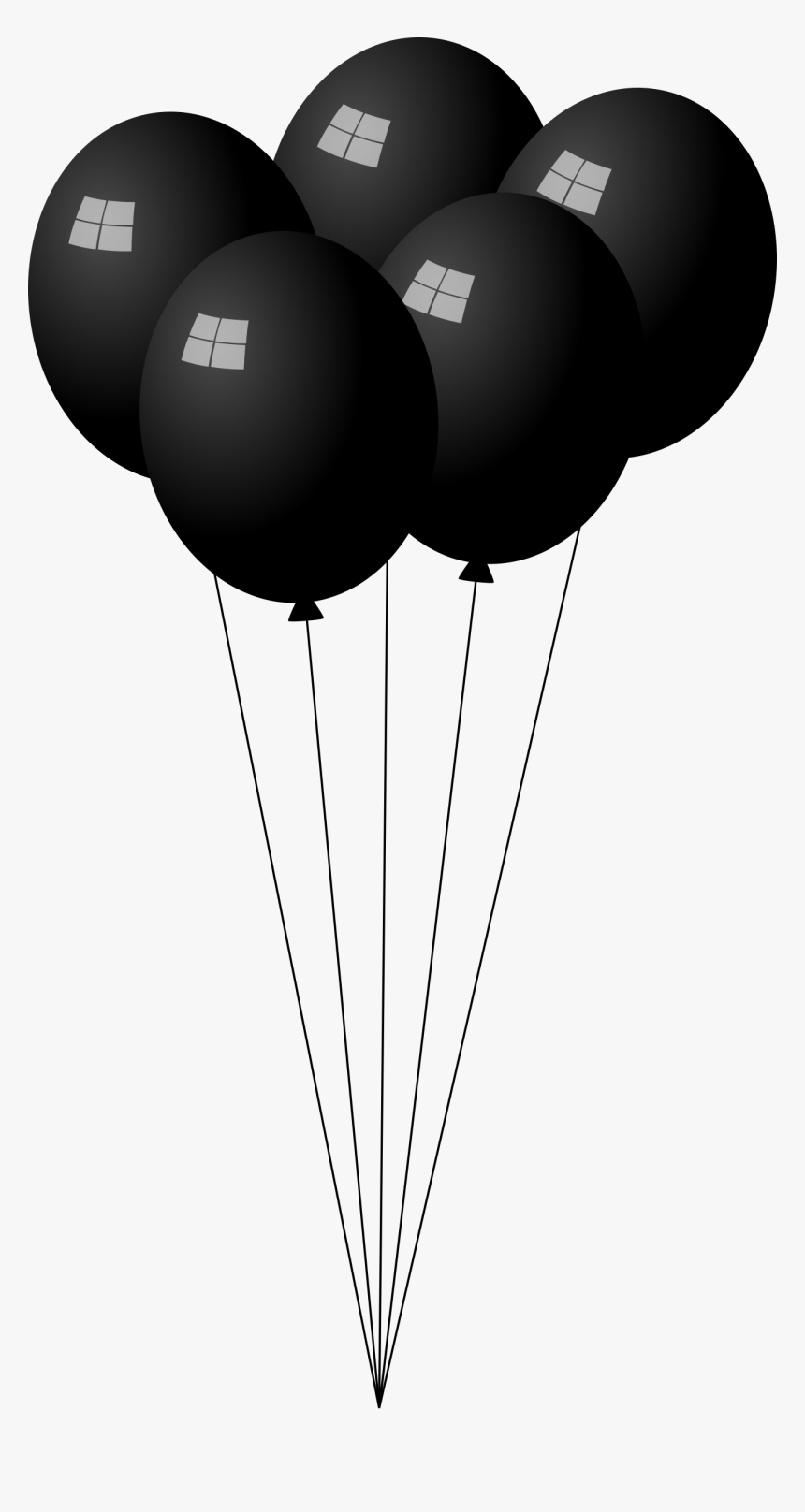 Black Balloons Clipart - Black Balloons Transparent Background, HD Png Download, Free Download