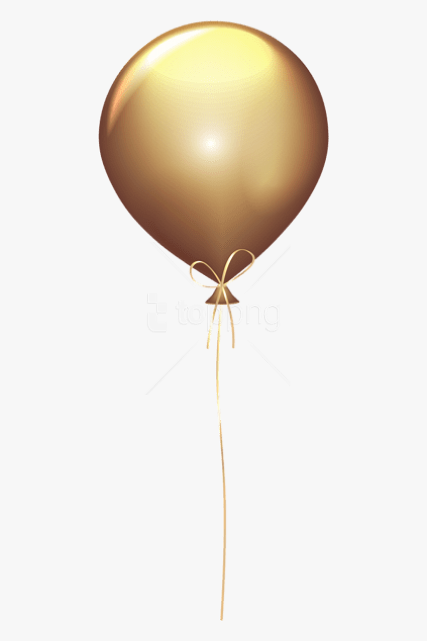 Golden Balloons Png- - Golden Balloon Png Transparent, Png Download ...