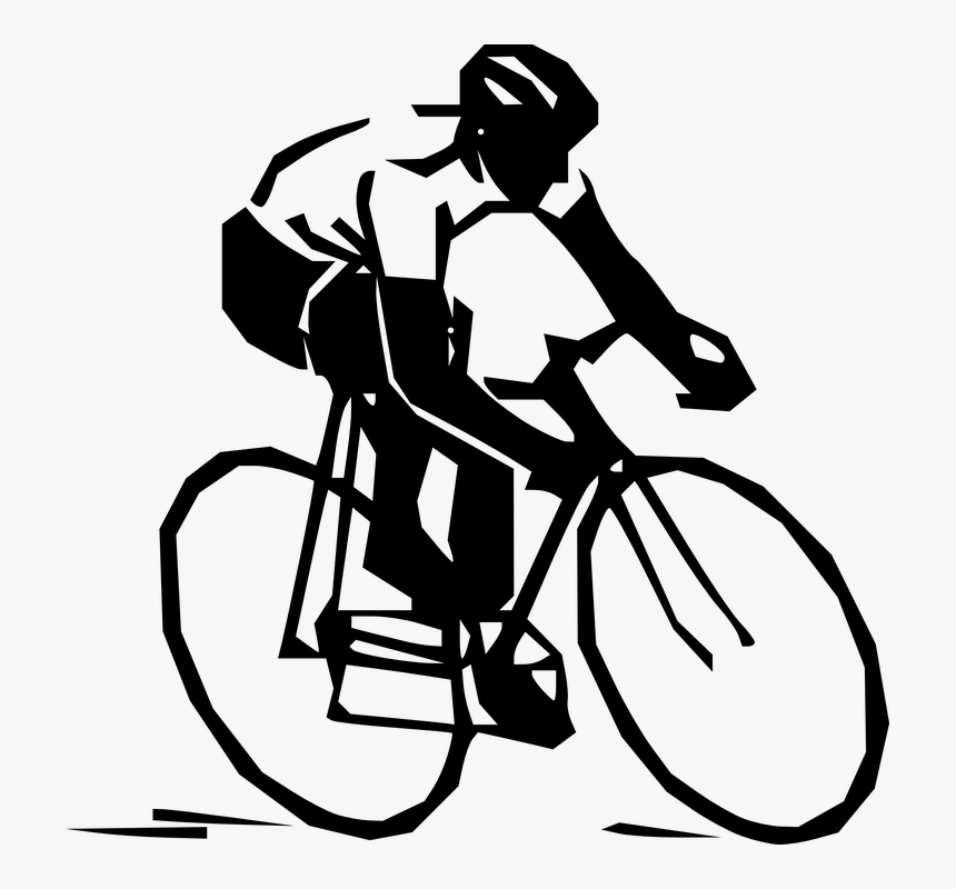 Bicycling Weather Is Finally Upon Us - Clip Art Bike Rider, HD Png Download, Free Download