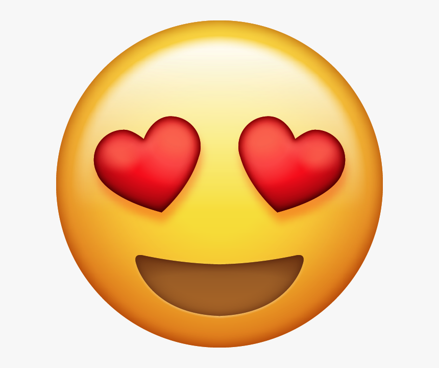 Download Heart Eyes Emoji [free Iphone Emoji Images - Heart Eyes Emoji Png, Transparent Png, Free Download